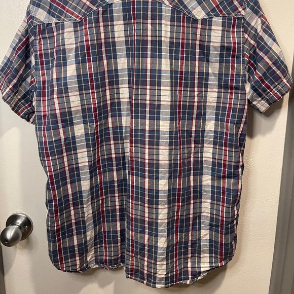 Levi's Mens Pearl Snap Button Down Size L - Picture 2 of 4